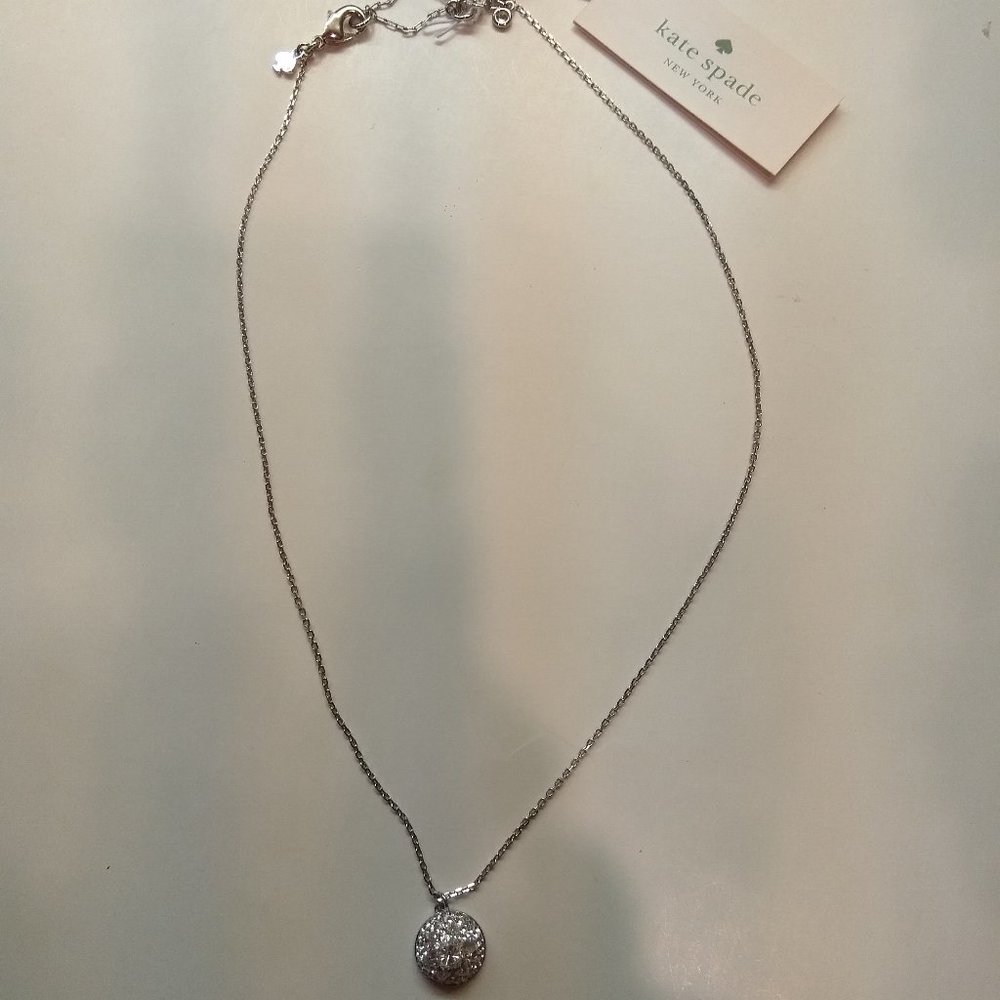 Kate Spade New Silver Motif Dome Necklace